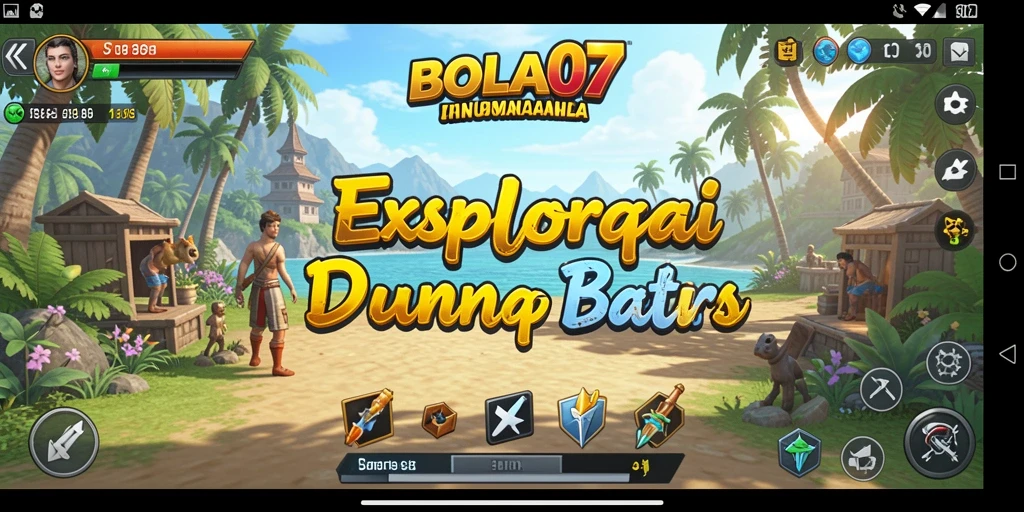 Gambaran gameplay BOLA07 dalam dunia Open World yang luas.