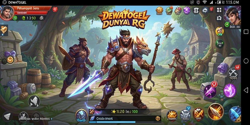 Tampilan gameplay seru dengan aksi RPG yang menegangkan.