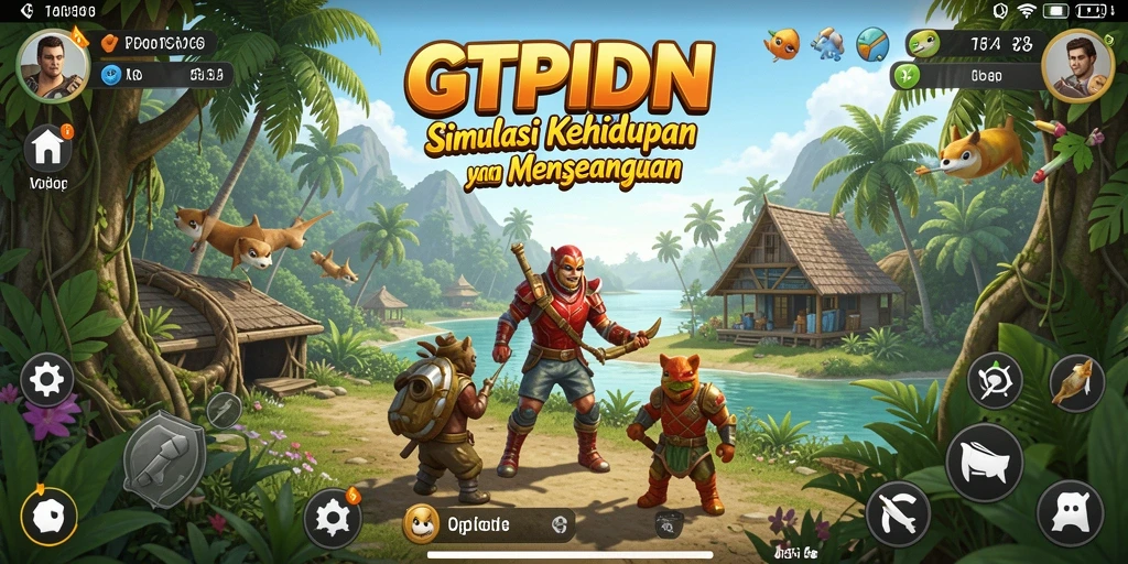 Gameplay menarik dalam simulasi kehidupan GTPIDN.