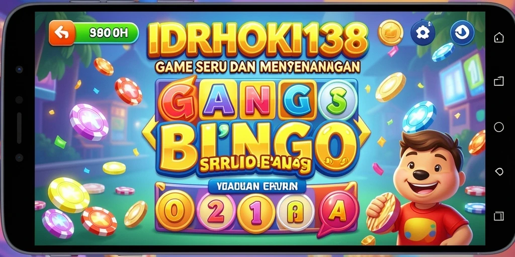 Tampilan gameplay seru dalam IDRHOKI138 yang menampilkan bingo interaktif.