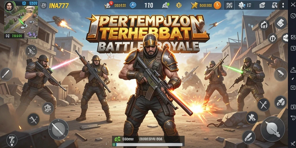 Gameplay seru dari INA777 dalam pertempuran Battle Royale.