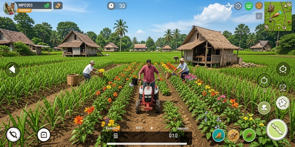 Tampilan gameplay MPO303 yang menarik dan interaktif dalam bertani.
