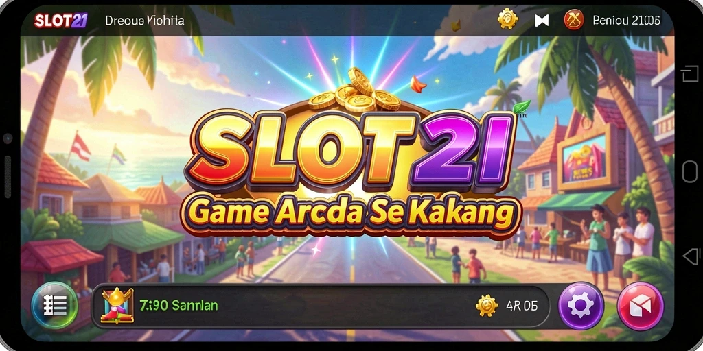 Tampilan gameplay SLOT21 yang menarik dan penuh warna.